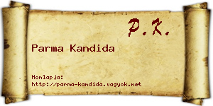 Parma Kandida névjegykártya
